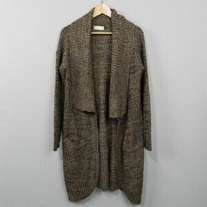 Altar'd State Oversized Brown Cardigan Sweater Size‎ S Long Duster Marled Knit